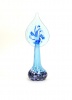 Art Glass Jack In The Pulpit Vase - Amethyst and Blues